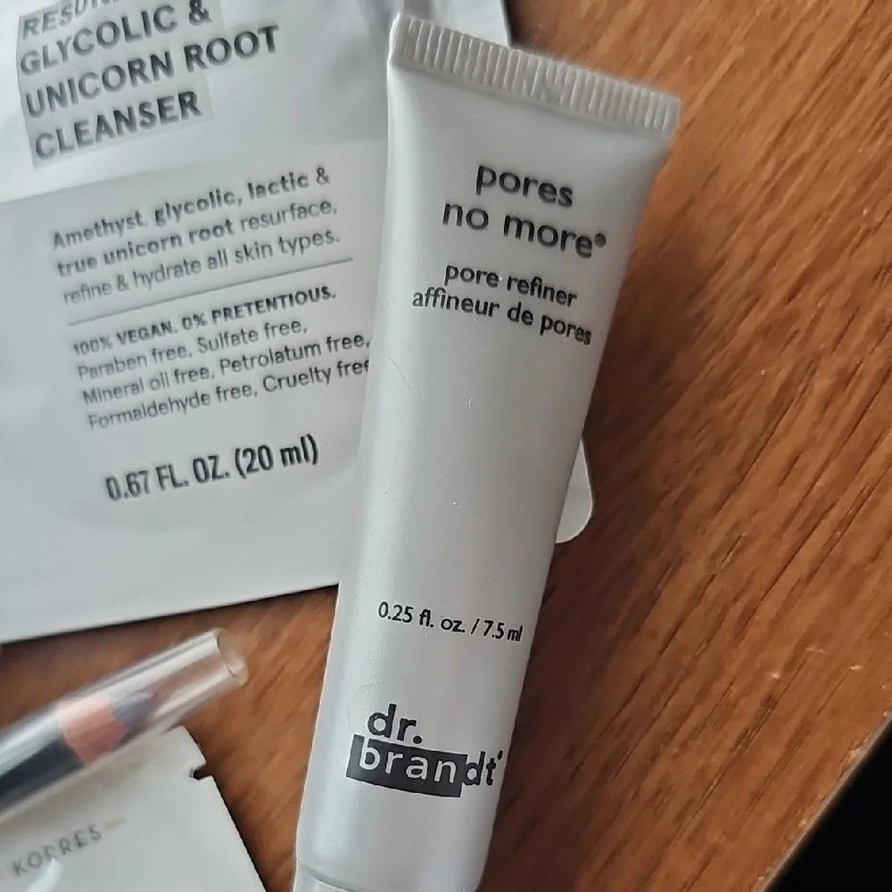 Dr. Brandt Black Microdermabrasion Tubes Beauty Samples Earrings Press-on Nails